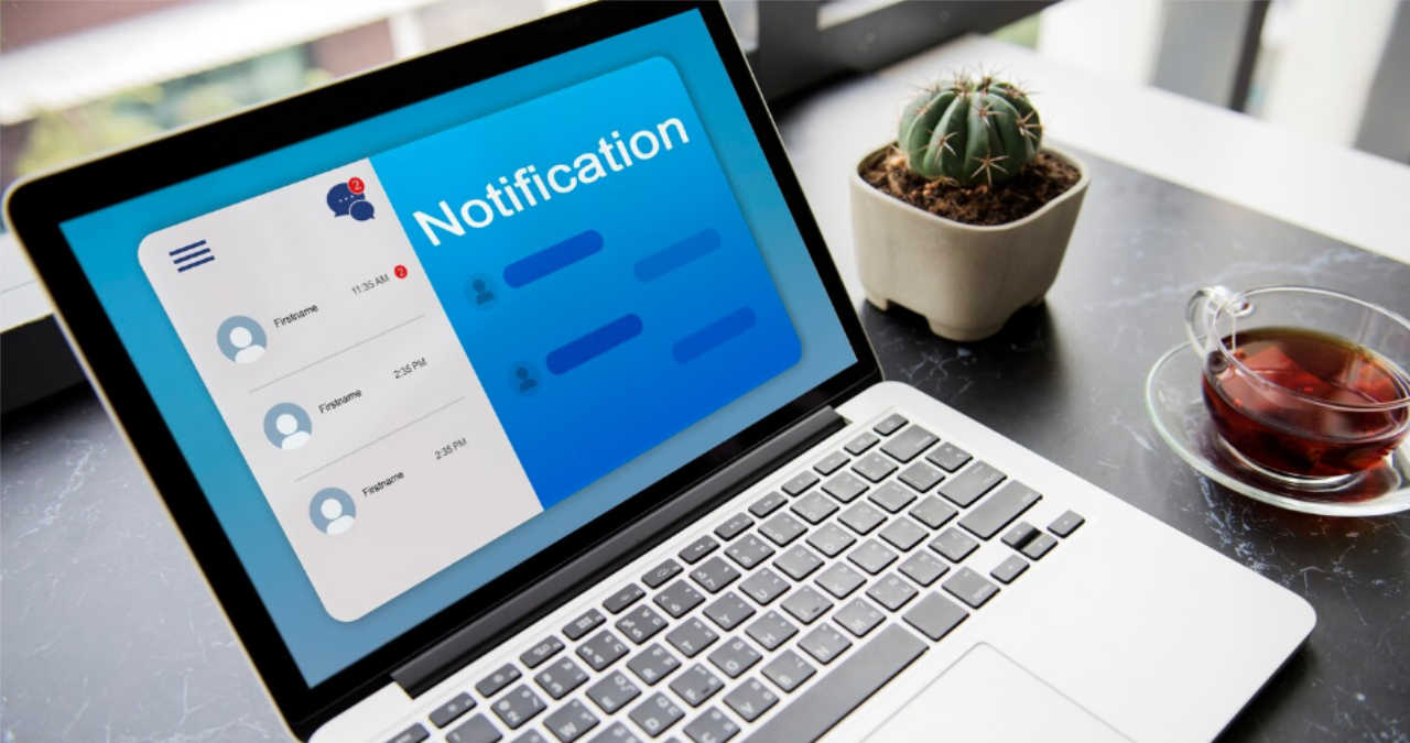 Meniul de Confidențialitate din Chrome subliniind opțiunea de blocare a notificărilor site-urilor