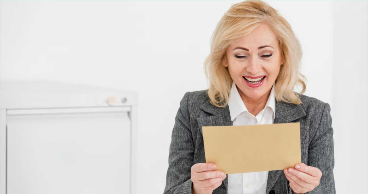 O persoană redactând un email de mulțumire către recrutor pe un laptop într-o cafenea